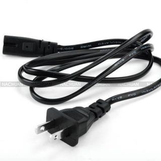 US Style 2 Prong Port AC Power Cord Cable for PS2 PS3 Slim Laptop FOR 