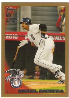 2010 topps update gold # us250 miguel cabrera 2010
