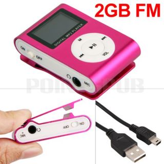2gb clip  player with fm radio brand new and high quality hold over 