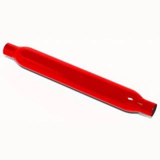   Exhaust Muffler Thrush Glasspack 2 1 4 Inlet 2 1 4 Outlet Steel Red EA