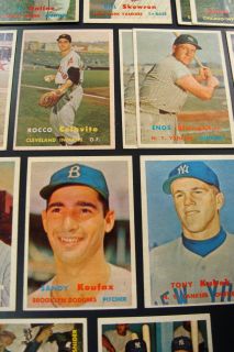 1957 Topps Baseball SHOEBOX Lot of 643 w/Tons HOF *MUST SEE*