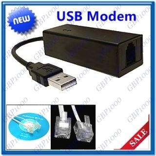 USB 56K V 90 External Dial Up PCI Voice Fax Data Modem