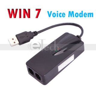 USB External 56K V90 V92 Data Voice Fax Modem for Win7 64 bit System 