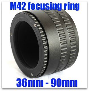 M42 to M42 Mount Focusing Helicoid Ring Adapter 36 90mm Macro 