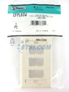 Panduit CFPL6IW 4 PT Mini com Faceplate Off White STSI