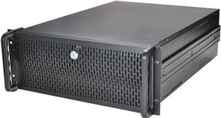 4U 19 EATX 9 x Open 5 25 Bay with 8 x 5 25 HDD Cages Rack Mount 