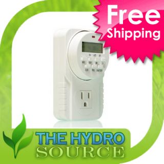 Day Grounded Digital Timer Hydroponic Lamp Light Appliance Single 