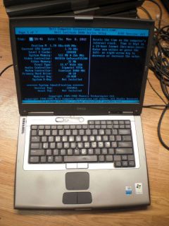   D800 1.7 GHz Pentium M 512 MB BIOS Laptop Notebook for parts 1