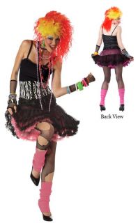 Sexy MTV Punk Rock 80s Party Girl Adult Woman Costume