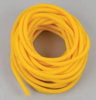   Convoluted Tubing Plastic Yellow 3/8 in. Diameter 50 ft. Long Each