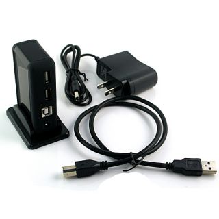 Perfect High Speed 7 Port USB 2 0 Hub Power Supply Adapter Cable YBY 