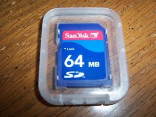 64MB SD Card SanDisk 64 MB Memory Card Flash Card