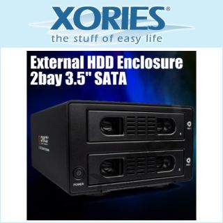 Bay 3.5” HDD Enclosure+USB3.0/eSATA/ Clone Support/Intelligent 