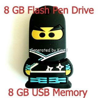 8GB Ninja Memory Stick USB 2 0 Flash Drive 8G