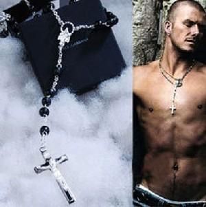David Beckham Rosary Bead Necklace Hot Seller on The Global Market 