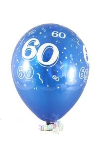 60 Birthday Latex Balloons 12 60th Birthday Party