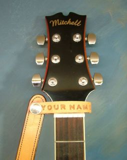    Personalized Strap Button With Your Name On It for a Mitchell Guitar