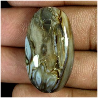 38.35Cts. 100% NATURAL DESIGNER SHAKE CALCY OVAL CABOCHON HUGE 