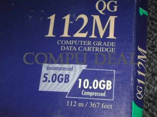 Sony QG 112M 5 0Gb 10GB 8mm Data Cartridge New Open