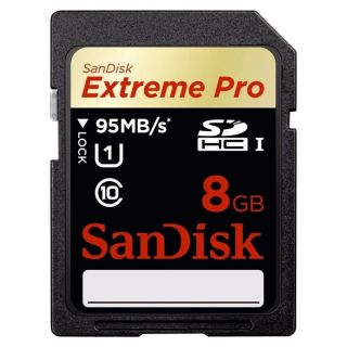   Extreme Pro 8 GB 95MBS SDHC UHS I Memory Card (SDSDXPA 008G ​A75