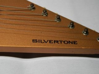 Vintage 1950s Silvertone Electric Lap Steel Guitar Very Cool Shape 