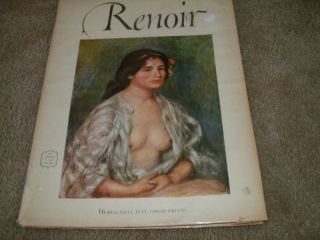 Vintage Renoir Abrams Art Book w 16 Color Prints