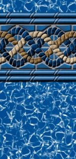 Beaded 25 Gauge Above Ground Swimming Pool Liner Mystri Gold Print All 