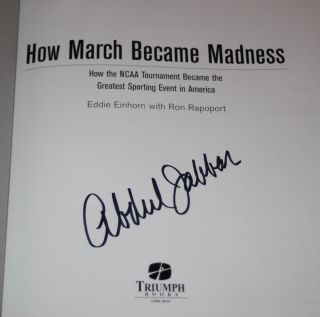 KAREEM ABDUL JABBAR SIGNED AUTOGRAPHED   HOW MARCH BECAME MADNESS BOOK 