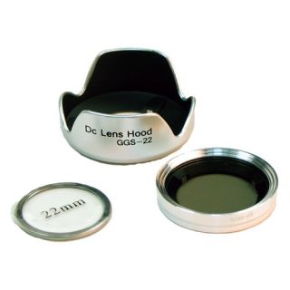 Magnetic 22mm GGS Kit UV Filter CPL Polarizer Lens Hood