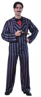 Addams Family Gomez Halloween Costume Man Sz L XL 2XL Jacket Shirt Tie 