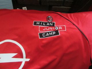AC MILAN Junior Camp Embroidered Logo Soccer Jersey Large Italy