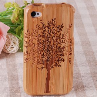 Genuine Tree Natural Bamboo Wood Wooden Handcraft Cover Case for 