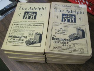 21 Issues of The Adelphi Monthly Literary Magazine 1923 1924 1925 
