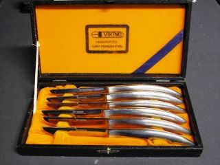 Viking Super Stainless Knife Set 6 Viking Steak Knife