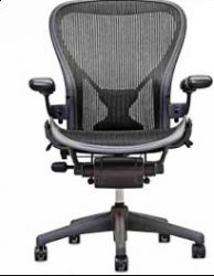 Herman Miller Aeron Chair Size C Posture Fit Tuxedo