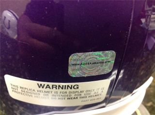 Adrian Peterson Signed Full Size Vikings Helmet w Roy 07 AD28 Holo 