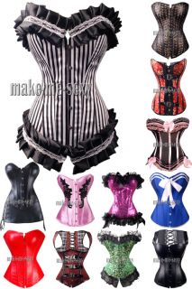 Piece, included 1 Corset with Lace up / Plastic Boninings,Lace Up 