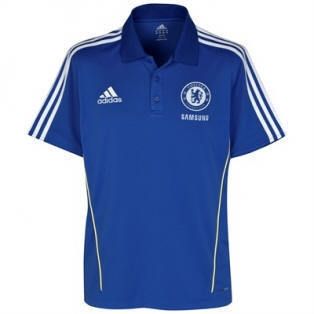 New Adidas Chelsea Football CFC ClimaLite Blue Polo Shirt Top M L XL 