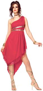 Ruby Red Hot Goddess Costume Spartacus Roman Greek Womens Small 