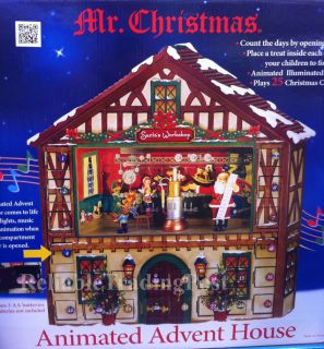   Mr. Christmas Animated Musical Advent House Calendar Light Music Songs