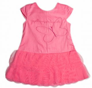 Agatha Ruiz de La Prada Butterfly Girls Dress Tulle Baby Pink Rose 