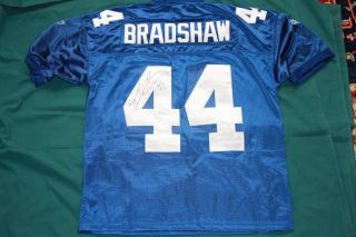 Ahmad Bradshaw Autographed New York Giants Blue Home Jersey PSA