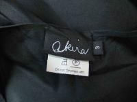 Akira Isogawa Black Silk Ladies Dress Size 3 Used Excellent Condition 