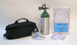 Portable Oxygen System  Home Travel Medical 9CF Cylinder Lasts 8 Hours 