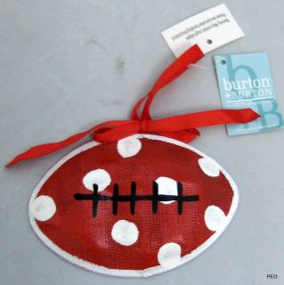 Alabama Crimson Tide Mesh Football Ornament Roll Tide Bama Bear Bryant 