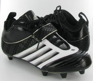 Adidas RB619 Mid D Football Cleats Black White Mens New $65