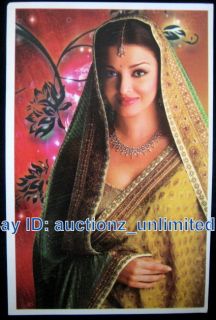 Bollywood Actor Aishwarya Rai India EX Miss World RARE Old Post Card 