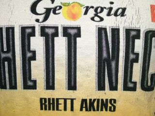 RHETT AKINS t shirt GEORGIA RHETT NECK 1998 L