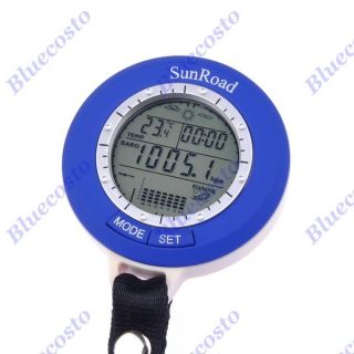 Digital LED Backlight Fishing Barometer Air Pressure Clock Thermometer 