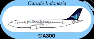 Airbus A300 Garuda V3 Airline Sticker Very RARE